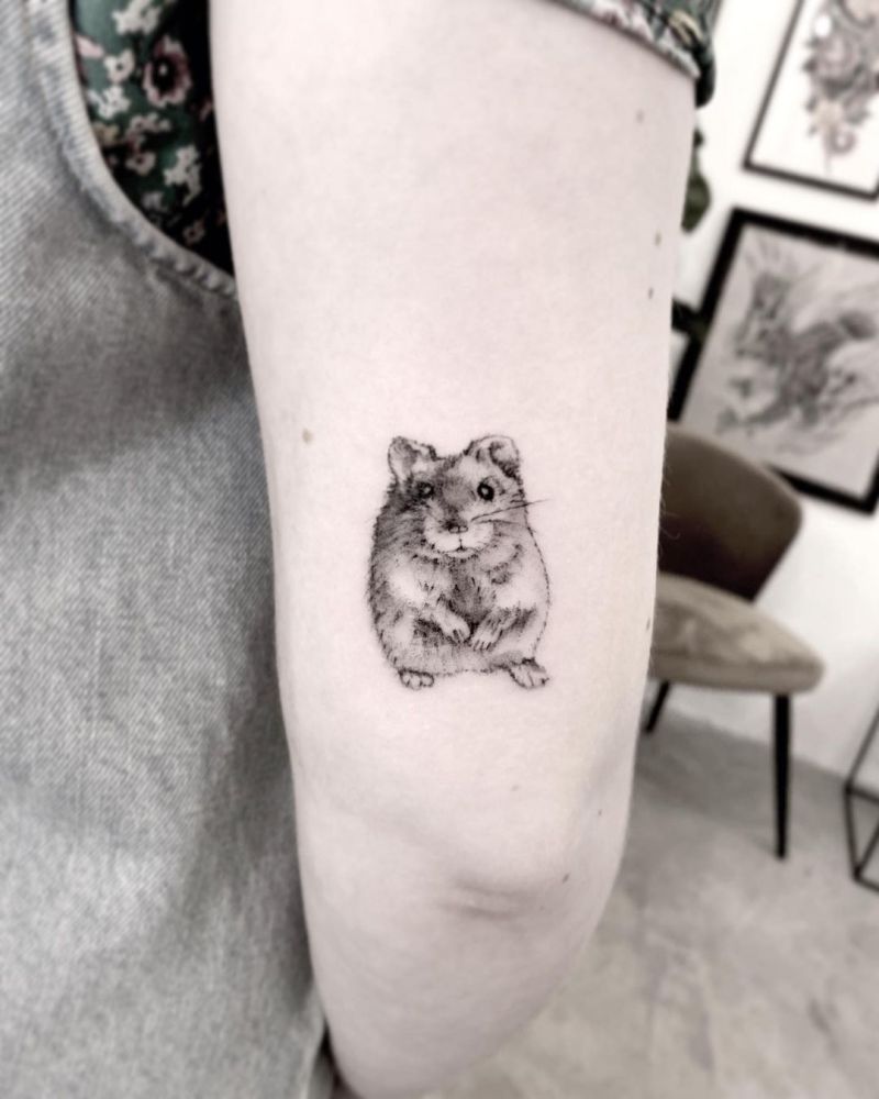 30 Cute Hamster Tattoos You Must See