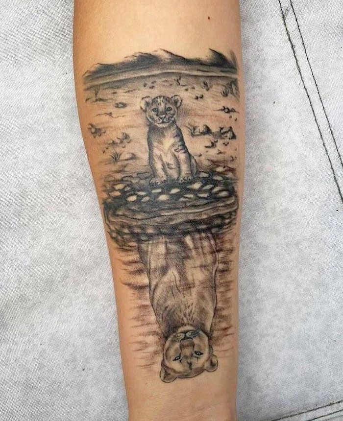 30 Cute Lion Cub Tattoos You Will Love
