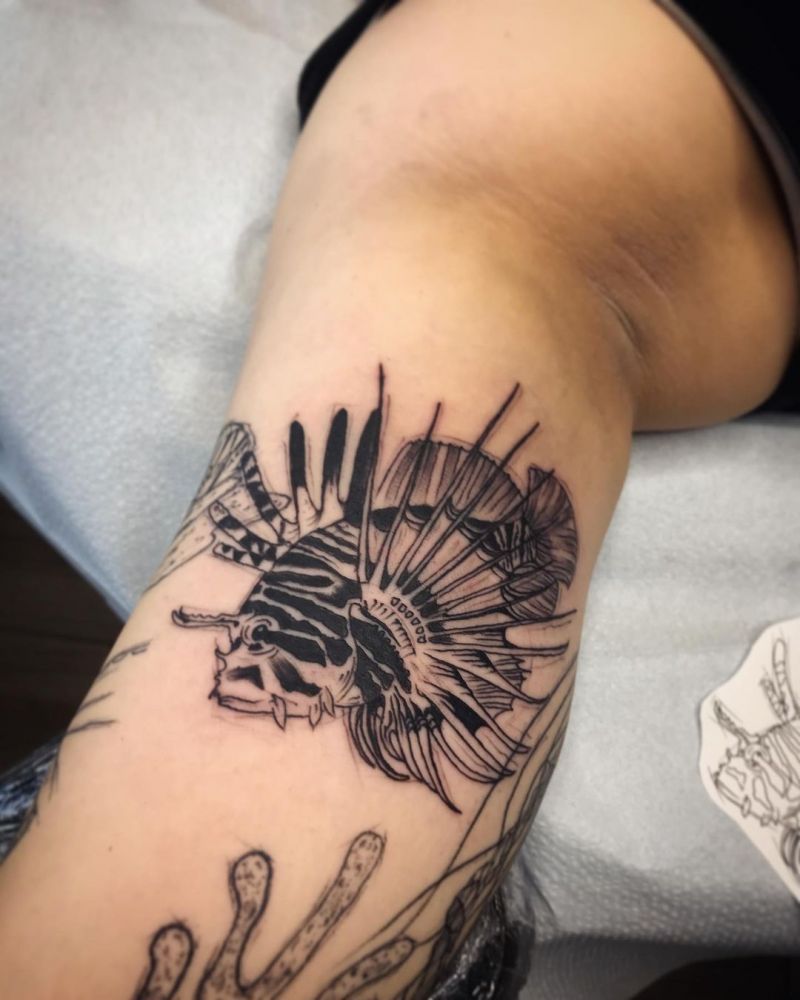 30 Gorgeous Lionfish Tattoos You Must Love