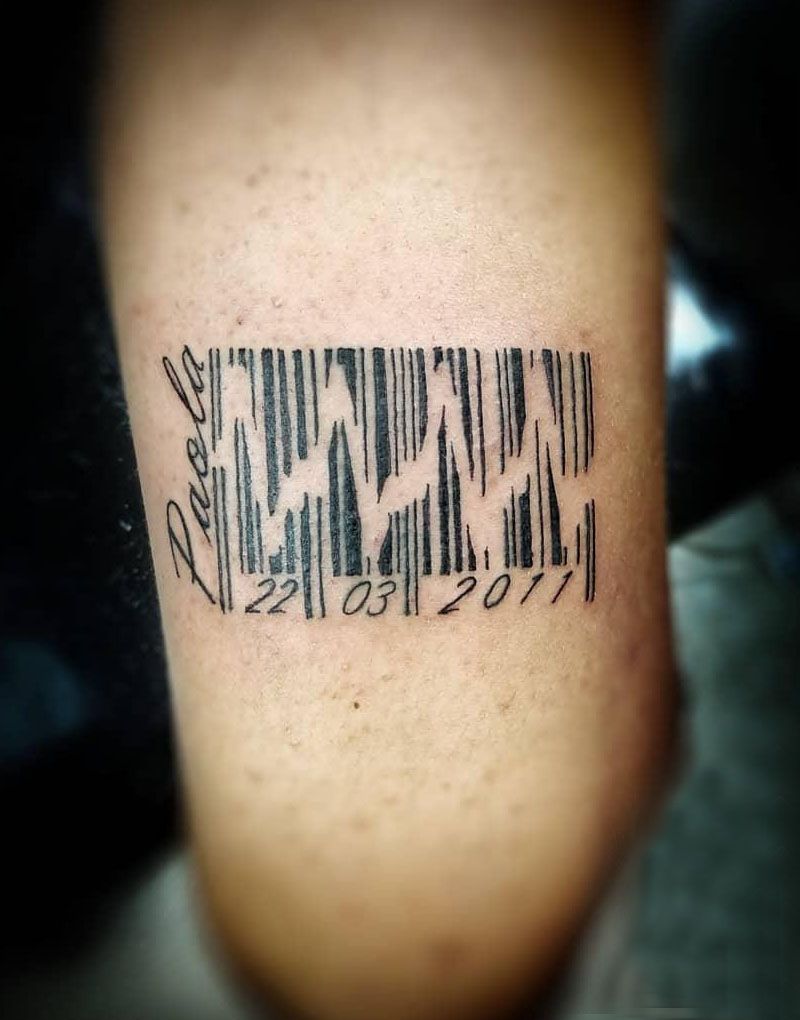 30 Unique Barcode Tattoos You Can Copy