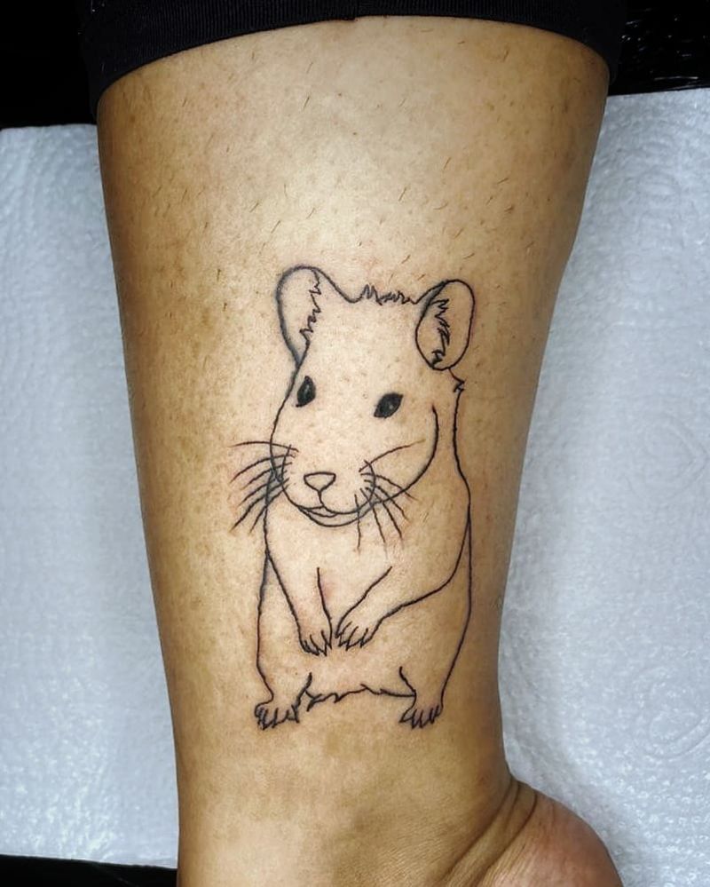 30 Cute Hamster Tattoos You Must See