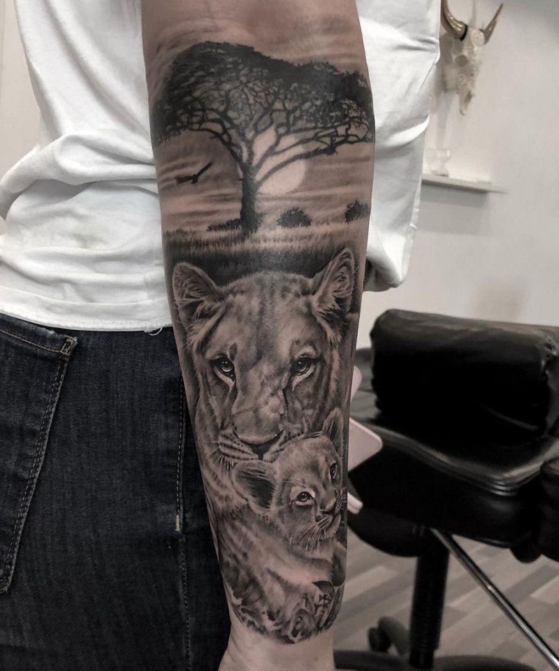 30 Cute Lion Cub Tattoos You Will Love