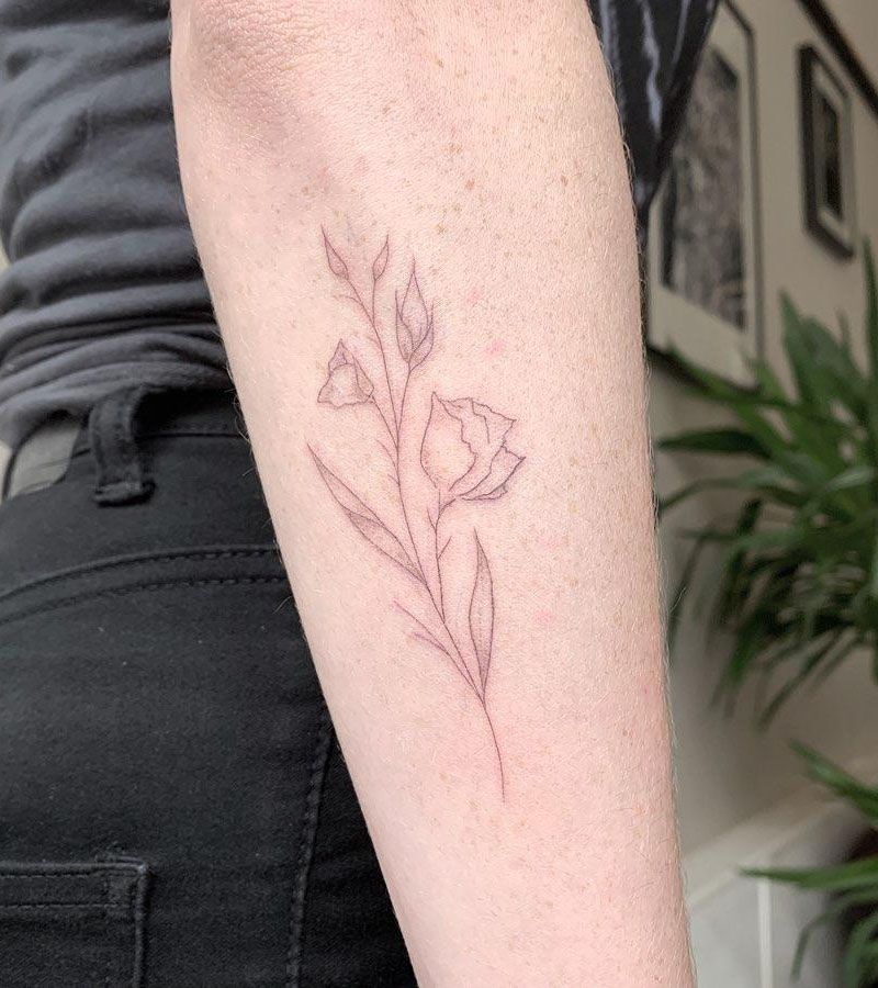 30 Pretty Lisianthus Tattoos You Must See