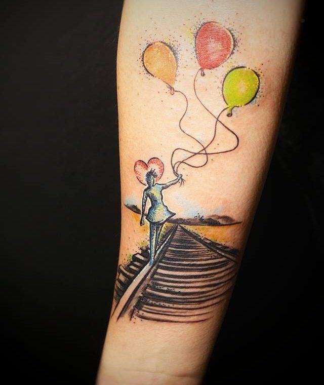 30 Pretty Railroad Tattoos You Must Love