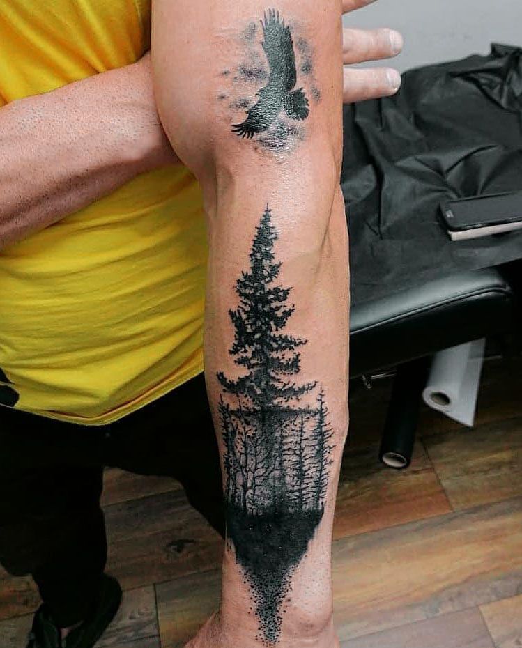 30 Pretty Spruce Tattoos You Can Copy