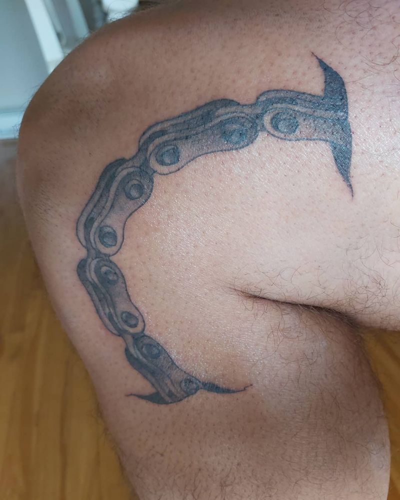 30 Pretty Bike Chain Tattoos You Can Copy