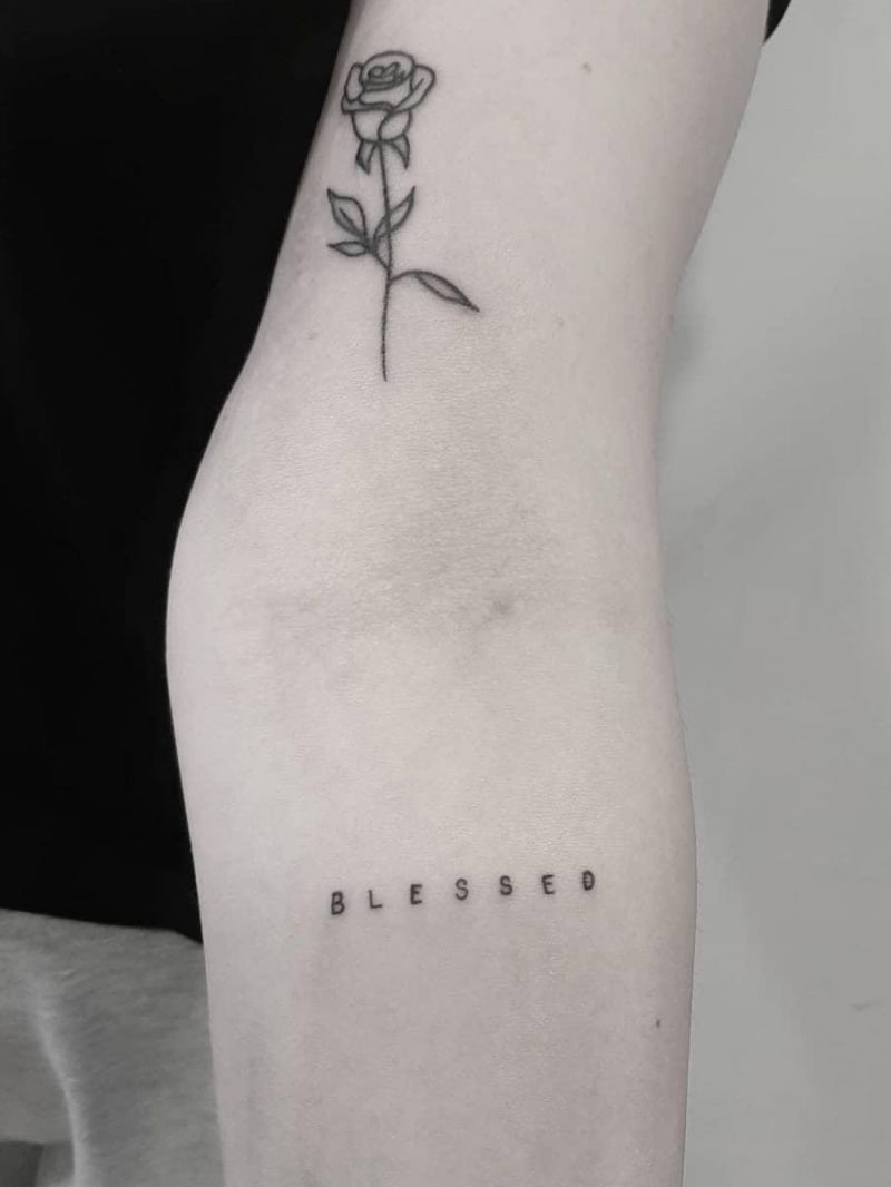 30 Pretty Blessed Tattoos You Can Copy