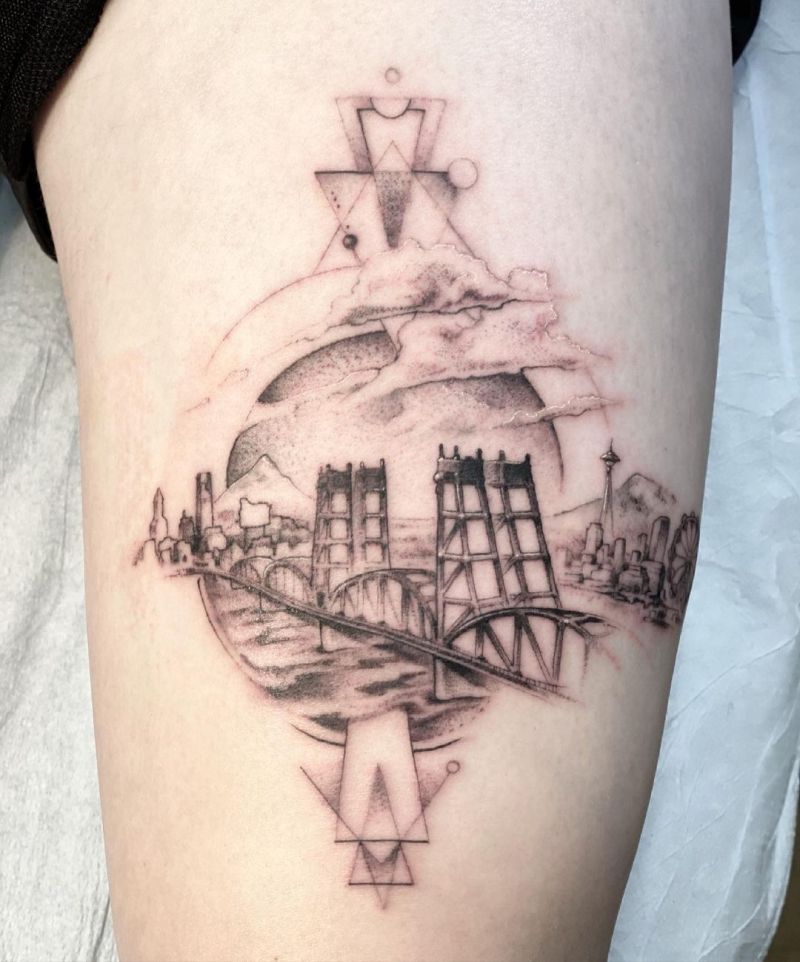 30 Pretty Bridge Tattoos for Your Inspiration