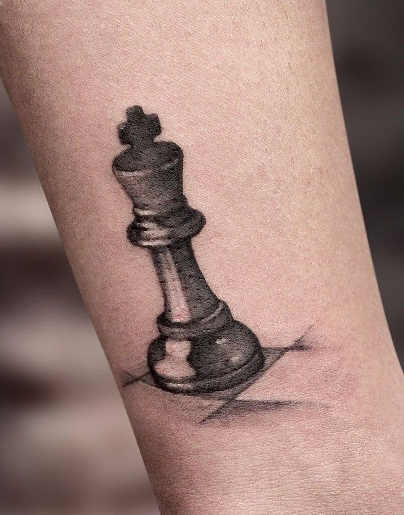 30 Pretty Chess Tattoos You Will Love