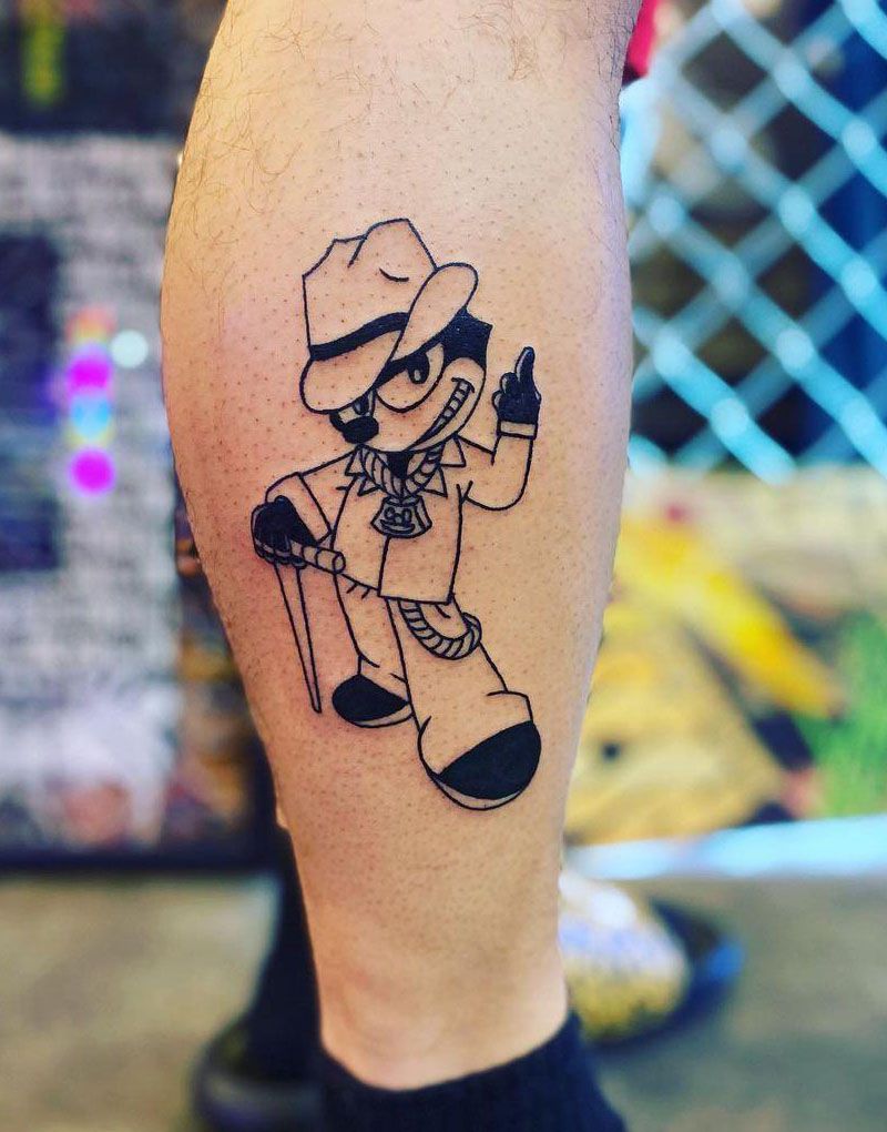 30 Cute Felix The Cat Tattoos You Must Love