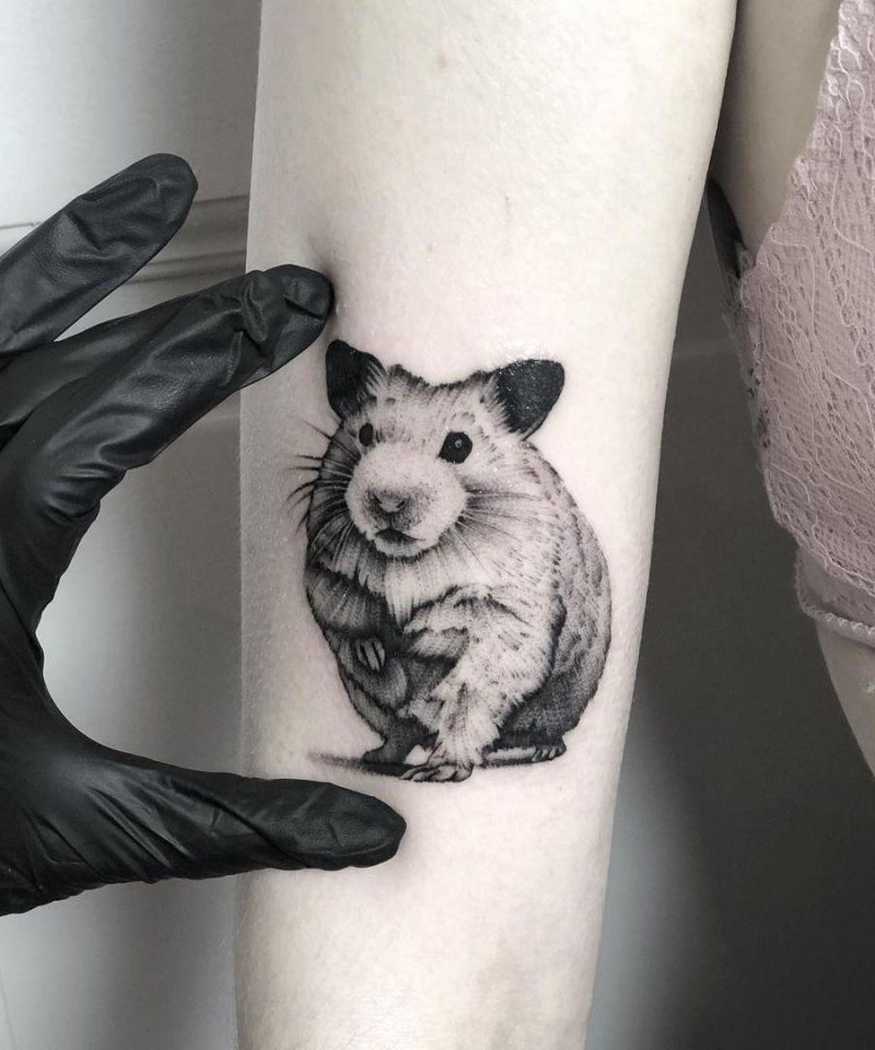 30 Cute Hamster Tattoos You Must See