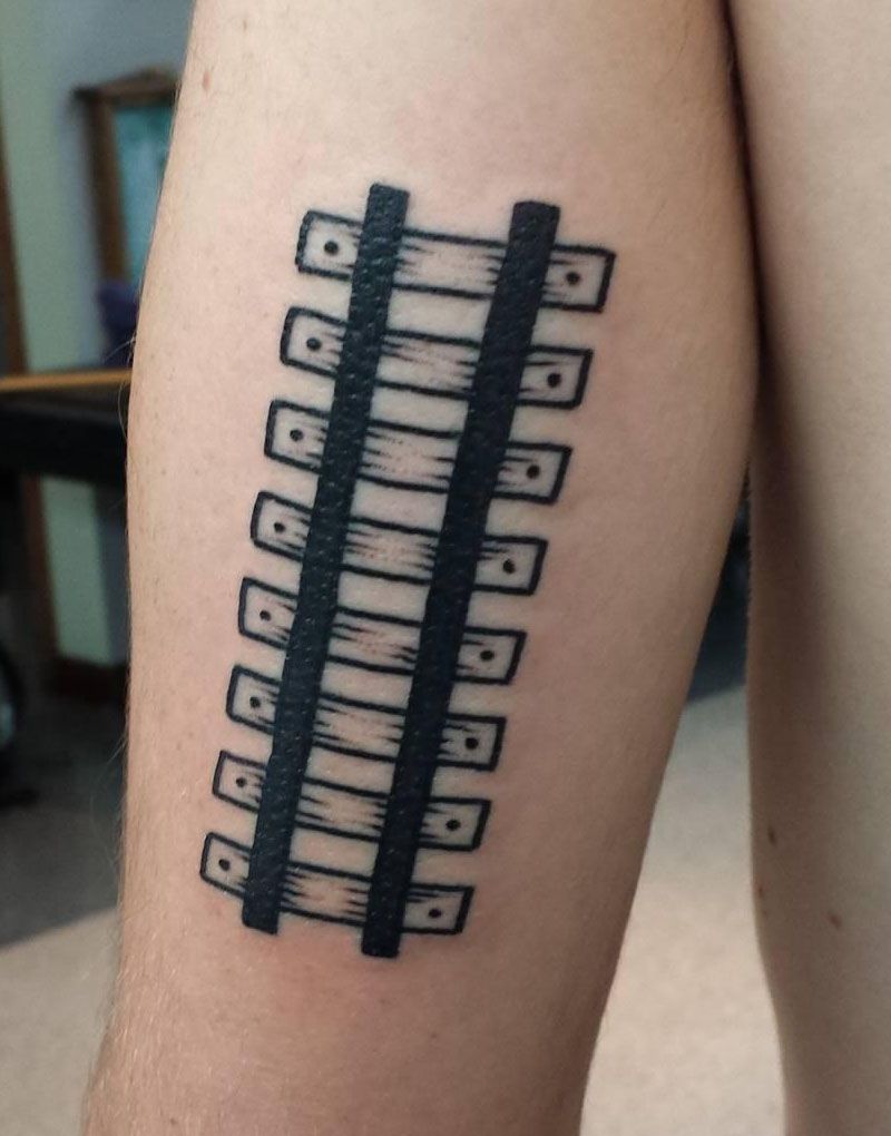 30 Pretty Railroad Tattoos You Must Love