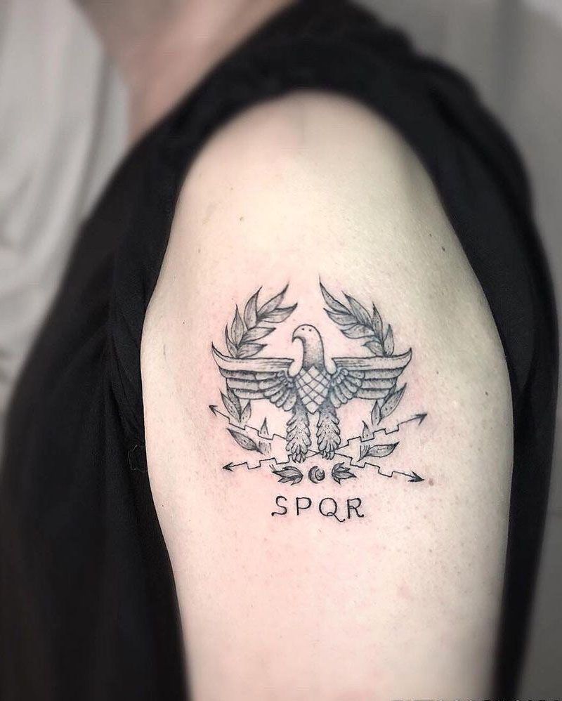 30 Unique SPQR Tattoos You Must See