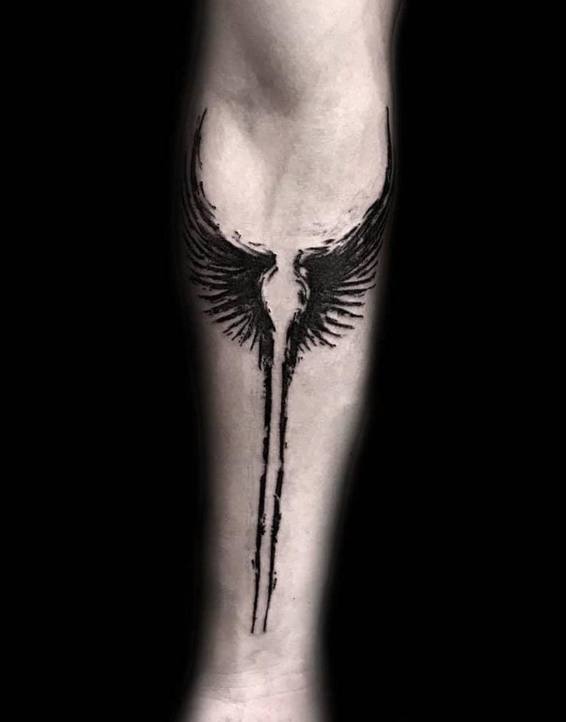 30 Pretty Valkyrie Wings Tattoos for Your Inspiration