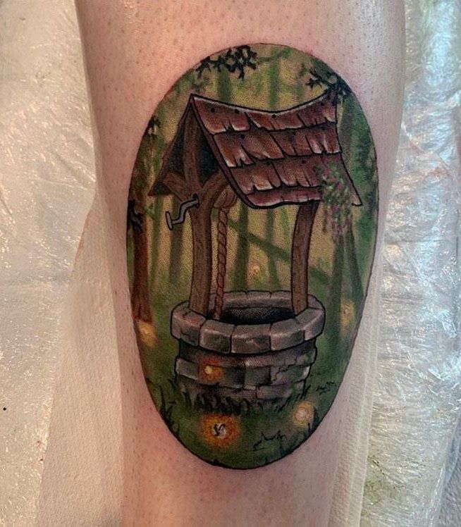 30 Pretty Wishing Well Tattoos You Can Copy