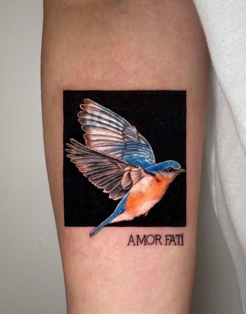 30 Pretty Bluebird Tattoos for Your Inspiration