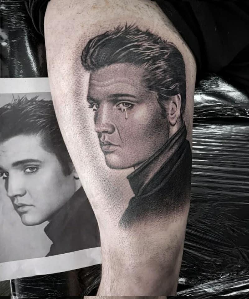 30 Pretty Elvis Tattoos You Will Love