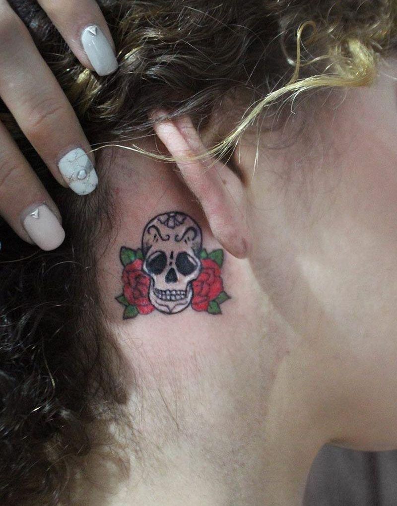 30 Unique Flower Skull Tattoos You Can Copy