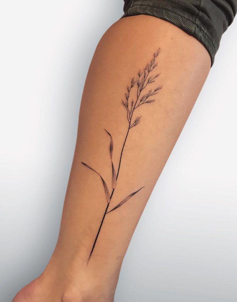 30 Pretty Grass Tattoos You Can’t Miss