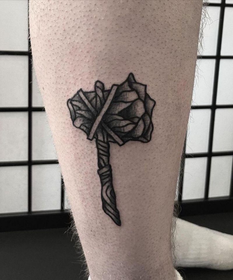 30 Gorgeous Hatchet Tattoos to Inspire You