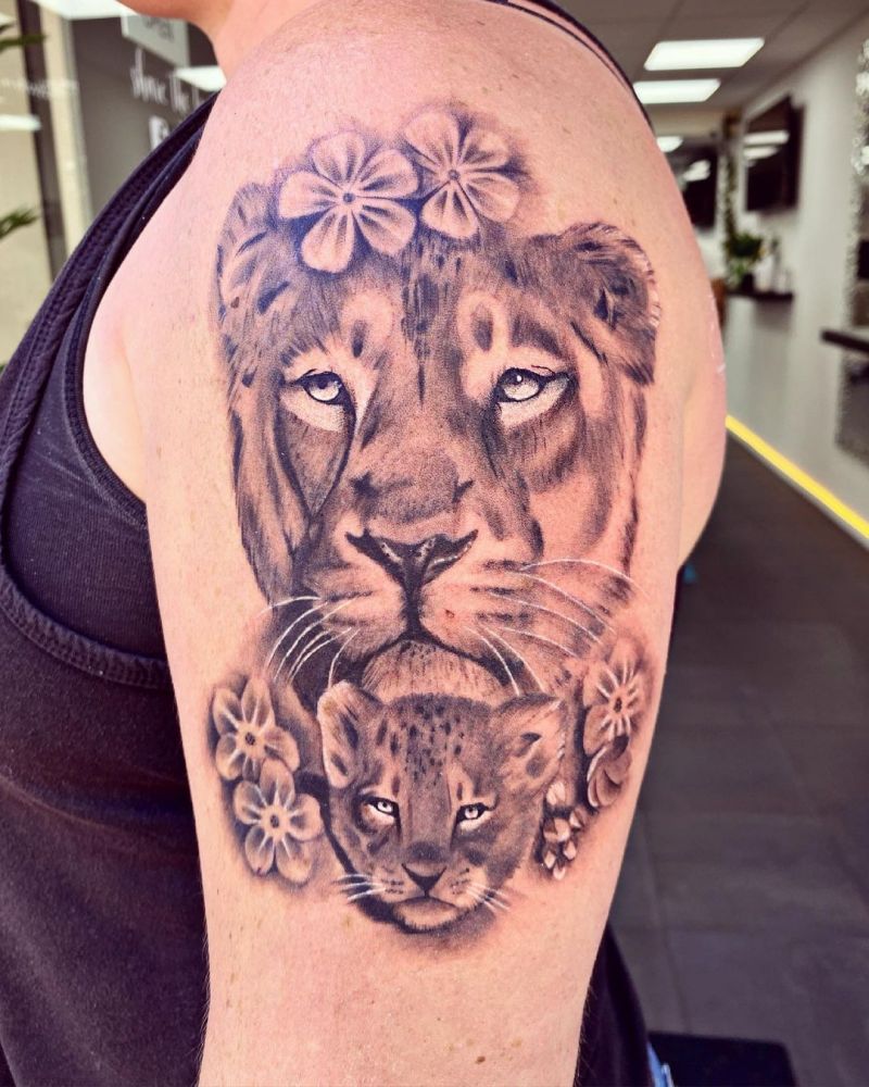 30 Cute Lion Cub Tattoos You Will Love