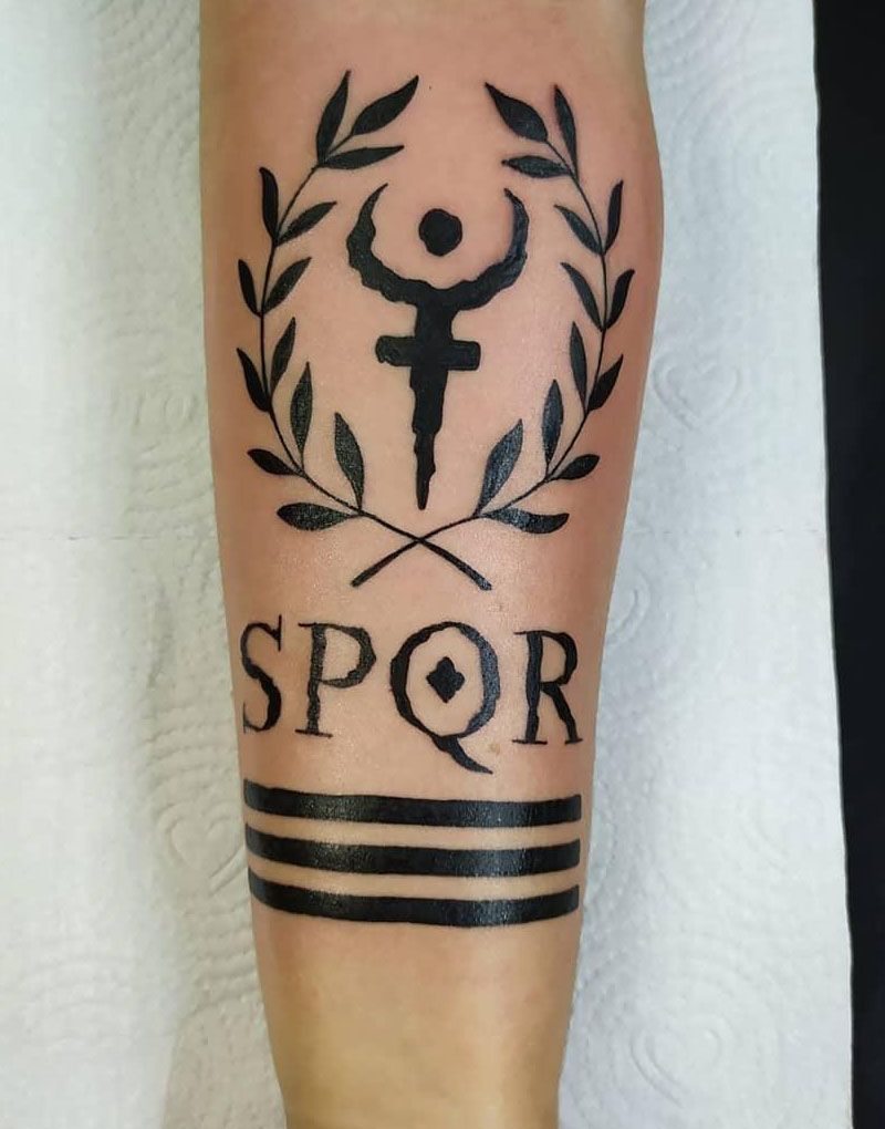 30 Unique SPQR Tattoos You Must See