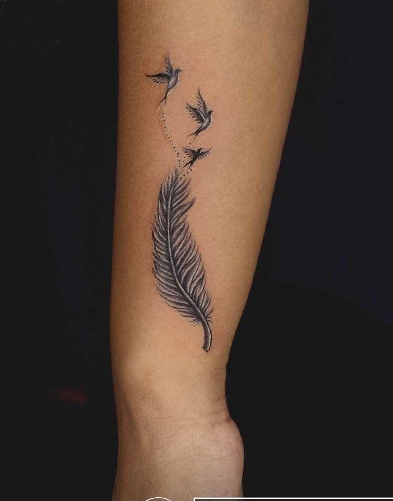 30 Pretty Three Birds Tattoos You Must Love