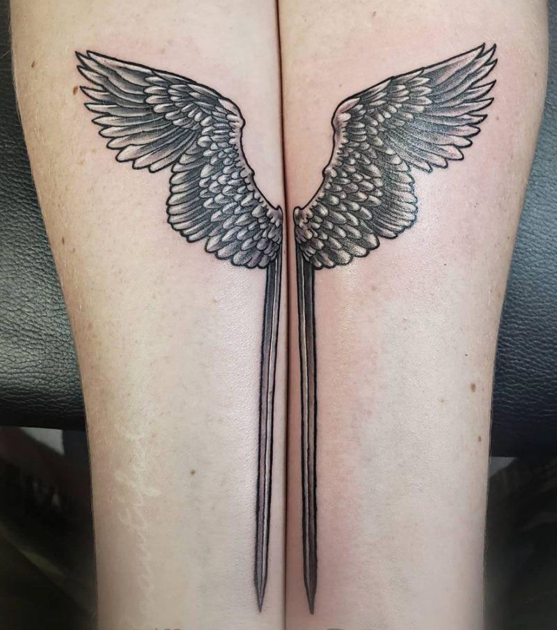 30 Pretty Valkyrie Wings Tattoos for Your Inspiration