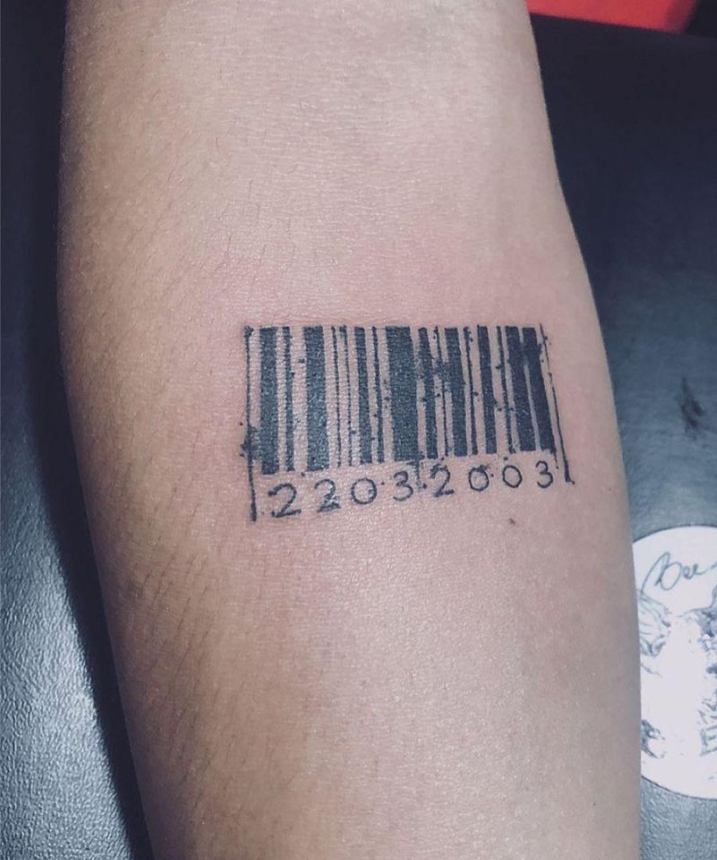 30 Unique Barcode Tattoos You Can Copy