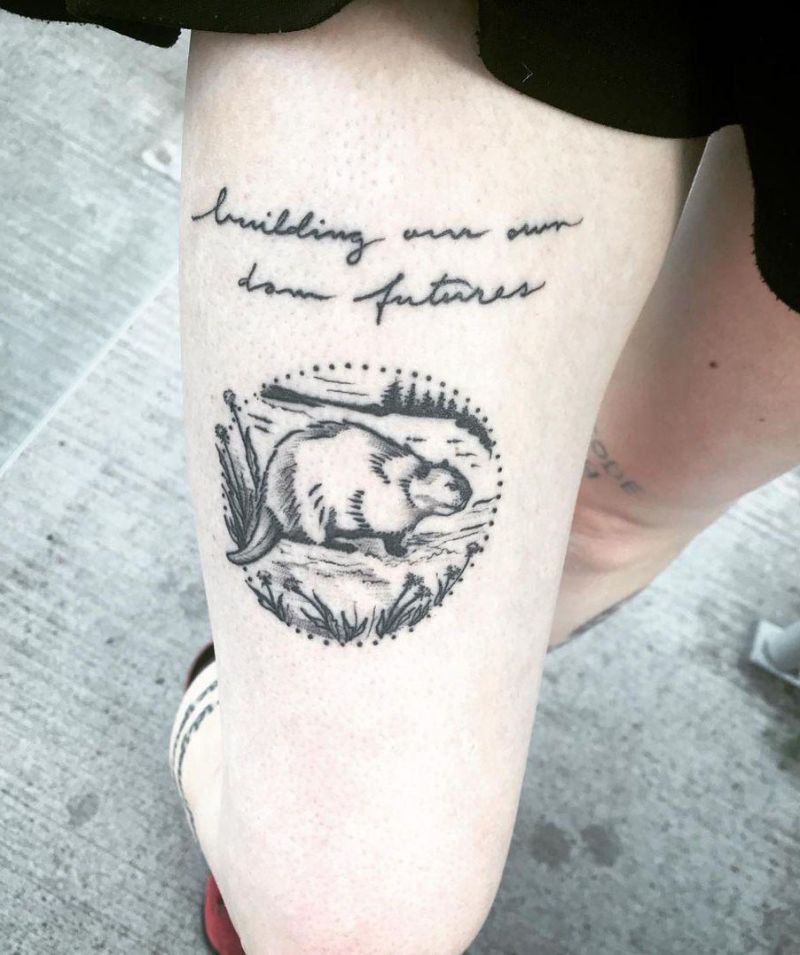 30 Cute Beaver Tattoos You Can’t Miss