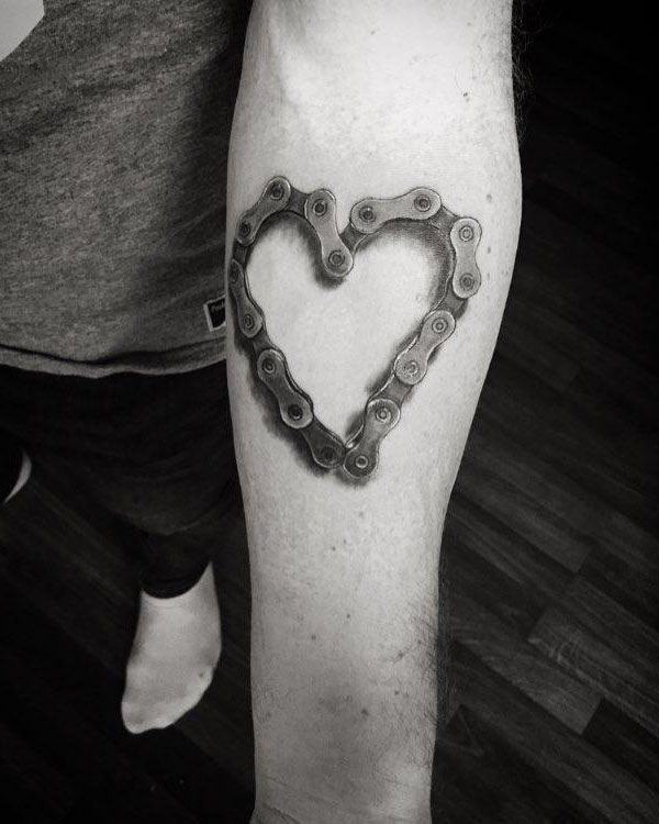 30 Pretty Bike Chain Tattoos You Can Copy