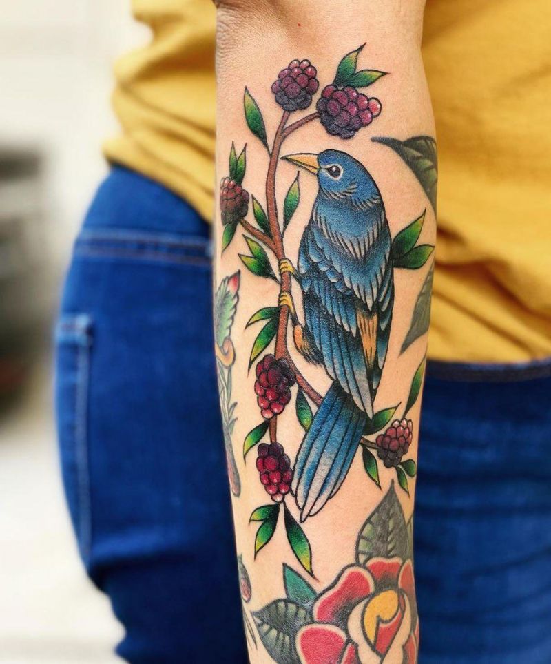 30 Pretty Bluebird Tattoos for Your Inspiration