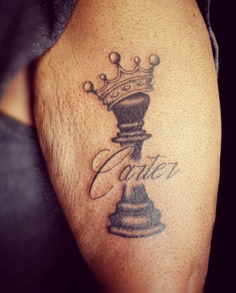 30 Pretty Chess Tattoos You Will Love