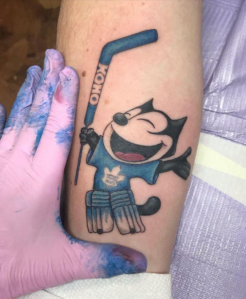 30 Cute Felix The Cat Tattoos You Must Love