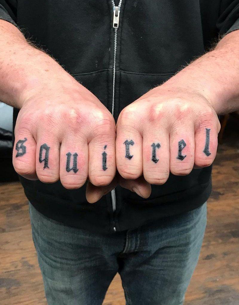 30 Perfect Knuckle Tattoos for Your Inspiration