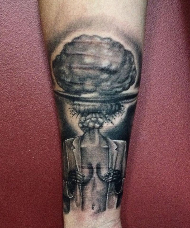 30 Gorgeous Mushroom Cloud Tattoos You Must Love