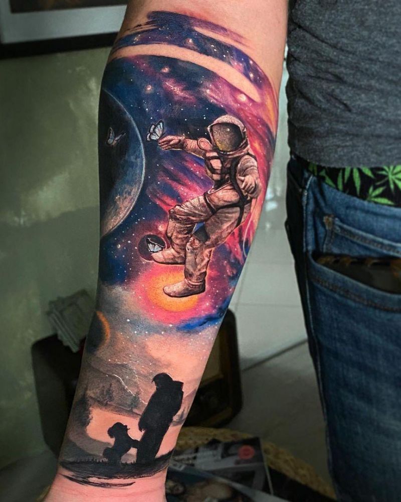 30 Pretty Astronaut Tattoos You Must Try