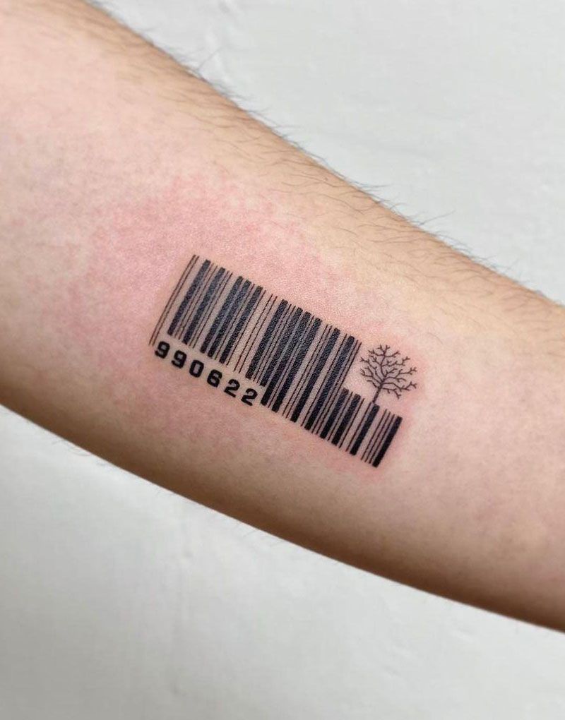 30 Unique Barcode Tattoos You Can Copy