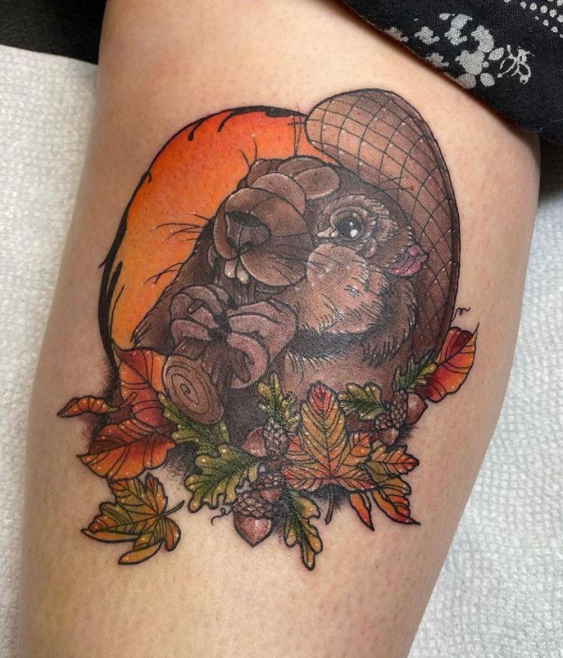 30 Cute Beaver Tattoos You Can’t Miss