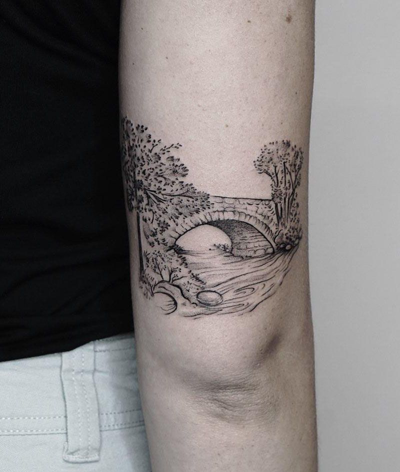 30 Pretty Bridge Tattoos for Your Inspiration