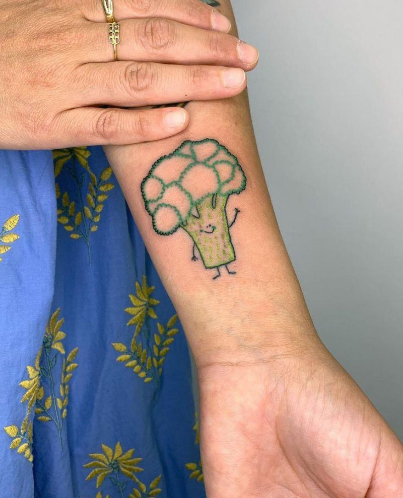 30 Pretty Broccoli Tattoos You Will Love