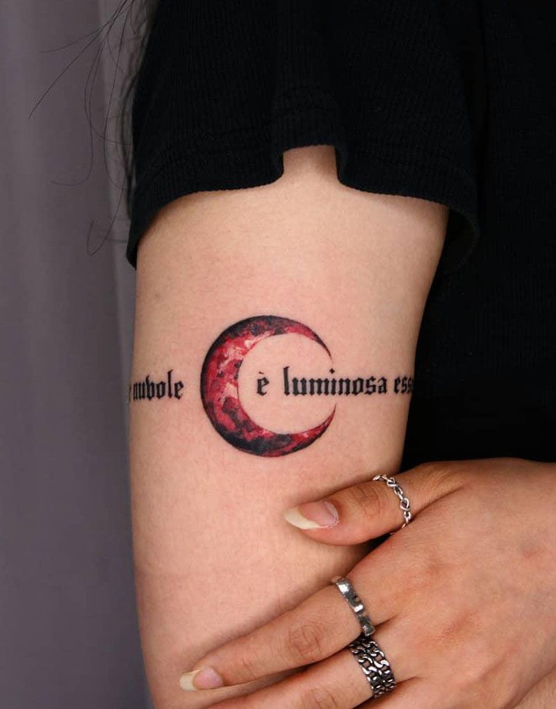 30 Pretty Crescent Moon Tattoos You Can Copy