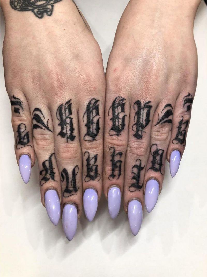 30 Perfect Knuckle Tattoos for Your Inspiration