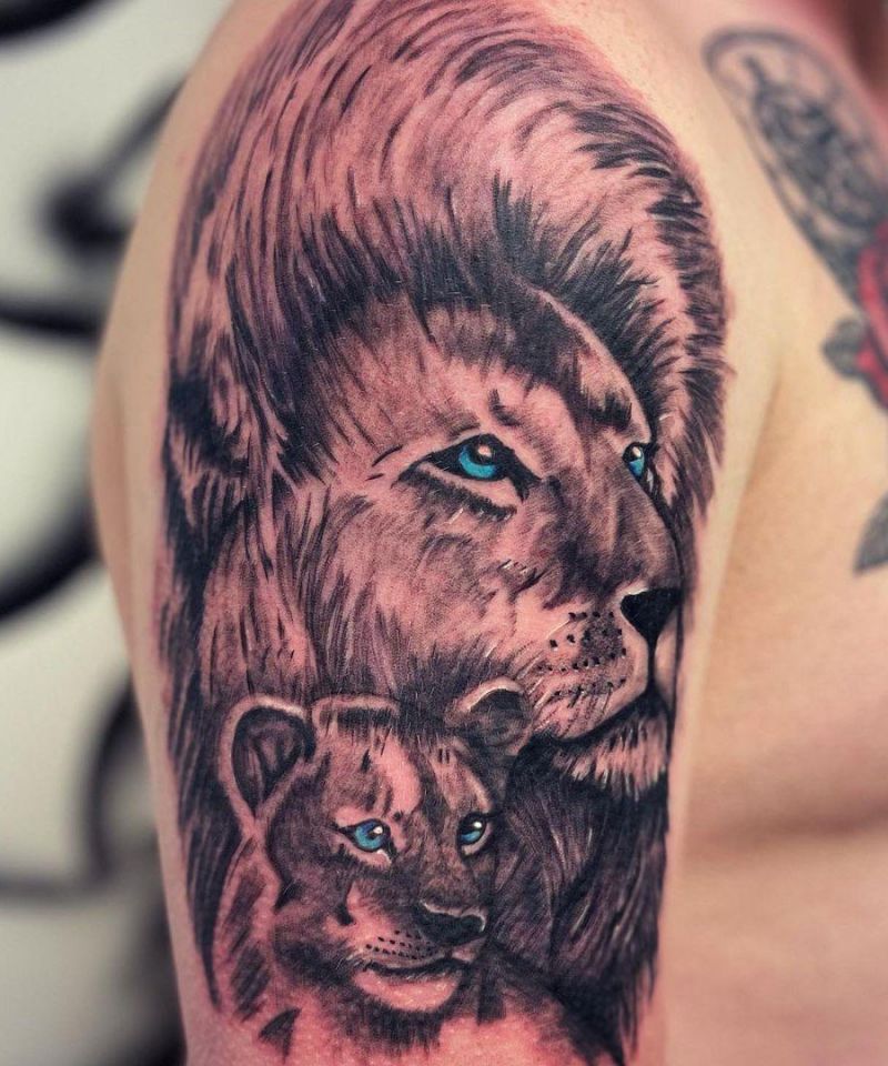 30 Cute Lion Cub Tattoos You Will Love