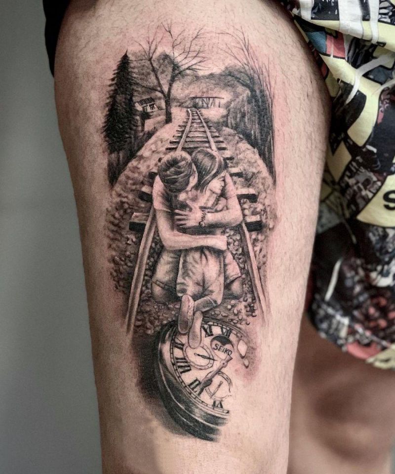 30 Pretty Railroad Tattoos You Must Love