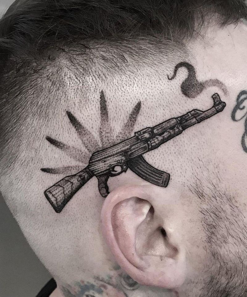 30 Pretty Rifle Tattoos You Can Copy