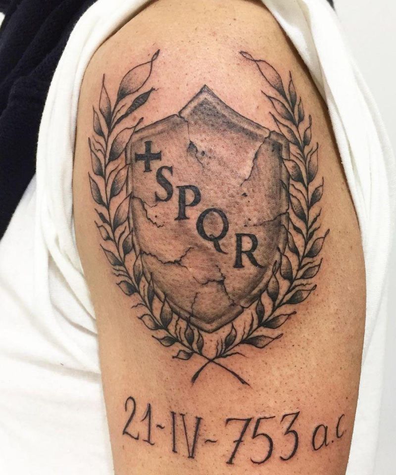 30 Unique SPQR Tattoos You Must See