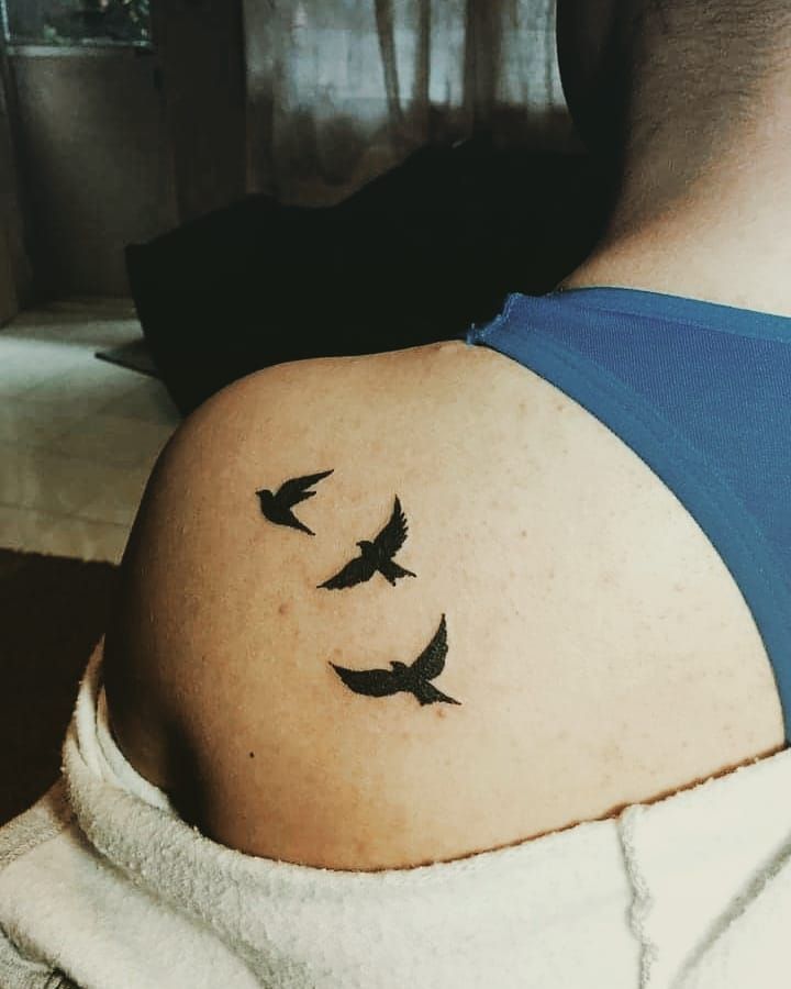 30 Pretty Three Birds Tattoos You Must Love