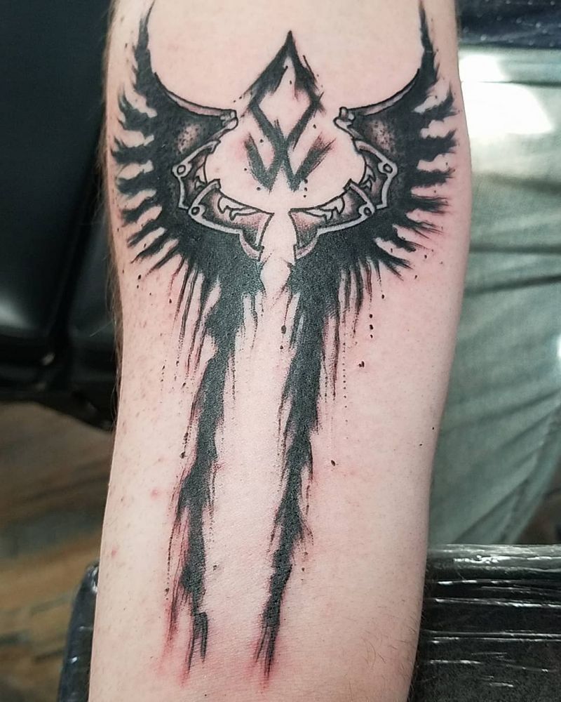 30 Pretty Valkyrie Wings Tattoos for Your Inspiration