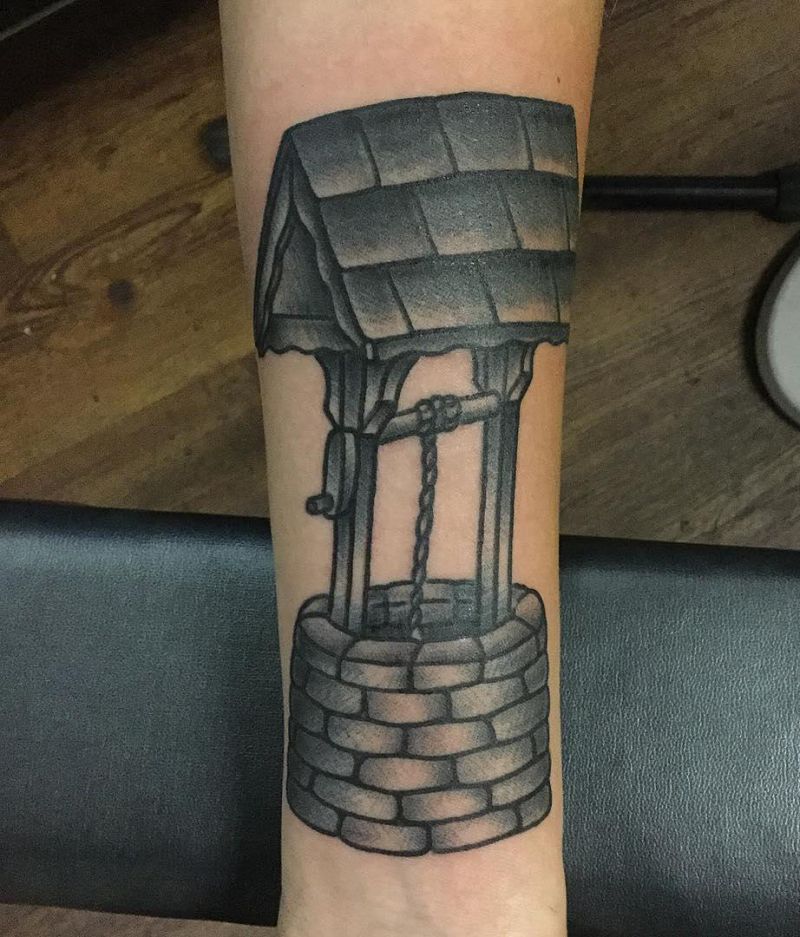 30 Pretty Wishing Well Tattoos You Can Copy